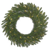 Vickerman 9' x 12 Crystal White Garland 50led Warm White