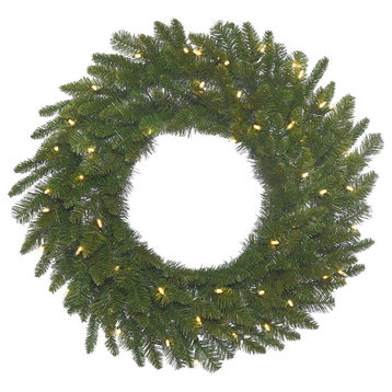 Vickerman Durango Spruce Wreath, 50 Warm White LED, 30"