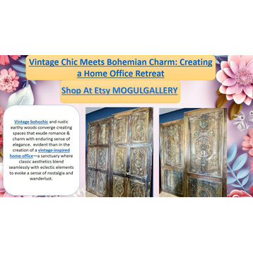 Consigned Vintage Blue Indian Carved Krishna Door, Wall Sculpture