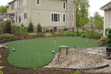 Inspiration for a large full sun concrete paver landscaping in Atlanta.