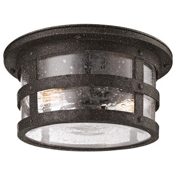 Troy Lighting Barbosa C3310 2 Light Outdoor Ceiling Flush Mount - Barbosa Bronze