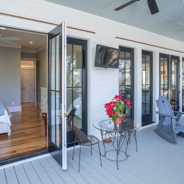 Oak Island Retreat on Lady's Island Master Bedroom Porch
