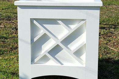 White PVC Planter Boxes