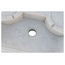 White Marble 2-Tier Bathroom Sink