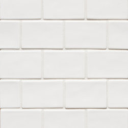 Tuileries Brique Mosiac in Blanc - Tile