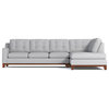 Apt2B Brentwood 2-Piece Sectional Sleeper Sofa, Stone, Chaise on Left