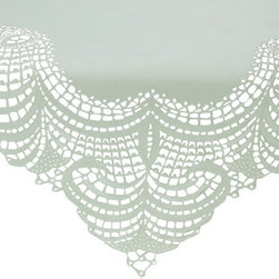 Xia Home Fashions - Dainty Lace Table Topper - Tablecloths
