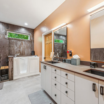 Sleek Geometric Hillsborough Bathroom