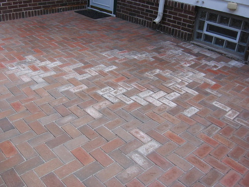 Efflorescence On New Clay Brick Patio