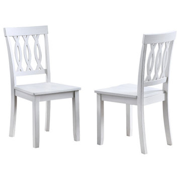 Naples Side Chair White Set of 2