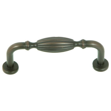 Stone Mill Hardware -Vienna 3" Oil Rubbed Bronze French Country Cabinet Handle