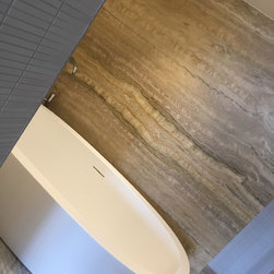 Travertine Florence vein cut slabs feature wall - Wall & Floor Tiles