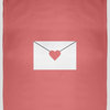 60 x 80 in Love Letter Valentine's Throw Blanket, Coral