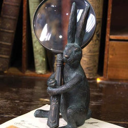 Handy Hare Magnifying Glass & Holder - Decorative Objects And Figurines