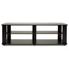 THE Entertainment Center TV Stand, Black