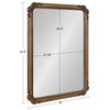 Ivette Rectangle Mirror, Gold 25x35