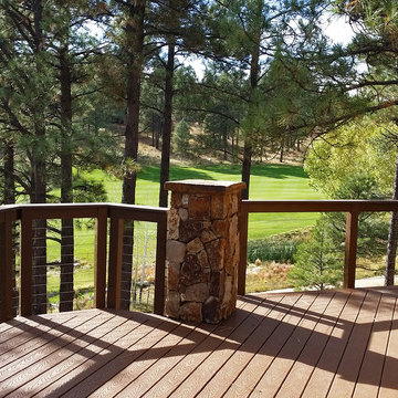 Flagstaff, AZ: Cable Infill for Deck Rail Overlooking Golf Course