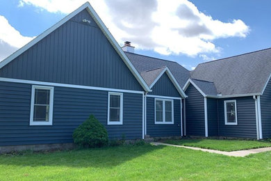 Alside Prodigy Insulated Lap and Board & Batten siding in Ageless Slate