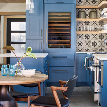 Bright, colorful kitchen