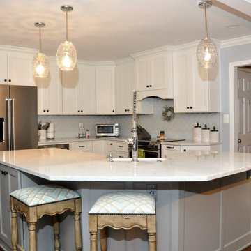 Transitional Kitchen Remodel Done With New Cabinets