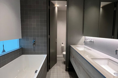 Design ideas for a modern bathroom in London.