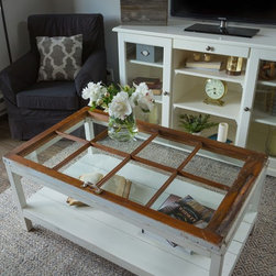 Rustic Wooden Reclaimed Window Coffee Table - Products