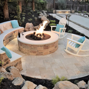 Bocce Ball, Vineyard & Fire Pits. Snyder Lane, Walnut Creek, CA.