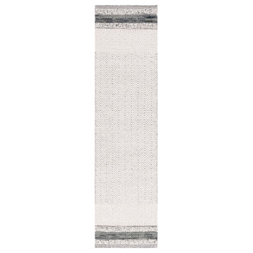 Safavieh Martha Stewart Msr9601A Contemporary Rug, Ivory/Gray, 2'3"x9'