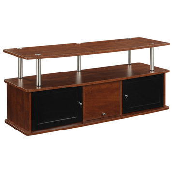 Designs2Go Tv Stand With 3 Storage Cabinets And Shelf