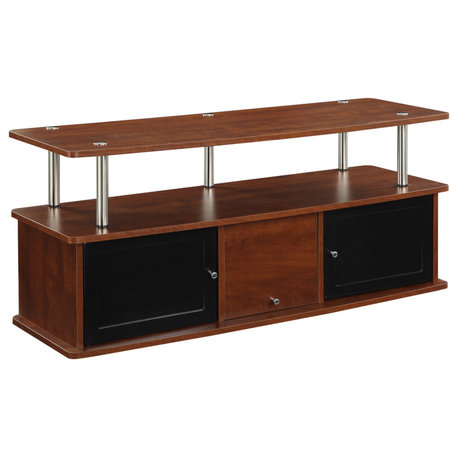 Designs2Go Tv Stand With 3 Storage Cabinets And Shelf