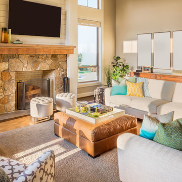 Big Window Living Room Remodeling