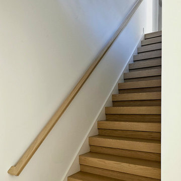 Project #111 | Open-Riser Staircase with Glass Panel Detail
