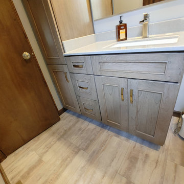 Moline Kitchen & Baths Remodel-Dura Supreme Cherry Hanstone Fusion Onyx