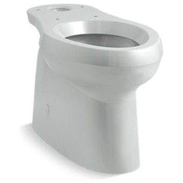 Kohler Cimarron Elongated Toilet Bowl With Skirted Trapway, Ice Gray