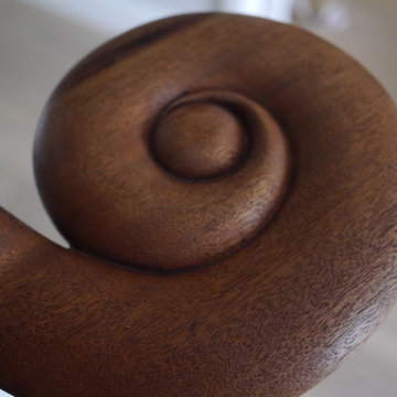 Detail of banister / balustrade rail