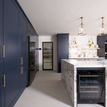 Blue Classic Kitchen in Wheathampstead