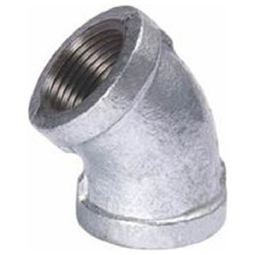 3/4" 45 Degree Galvanized Malleable Iron Elbow For High Pressures