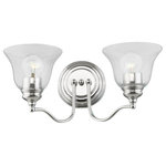 Livex Lighting - Moreland 2 Light Polished Chrome Vanity Sconce - Bring a refined lighting style to your bath area with this Moreland collection two light vanity sconce. Shown in a polished chrome finish and clear glass.