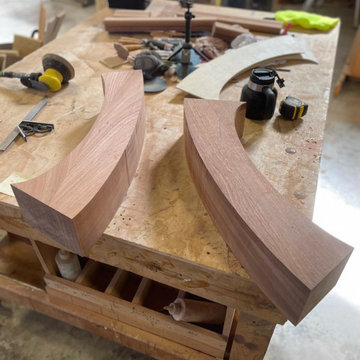 Custom Curved Handrail Milling Process