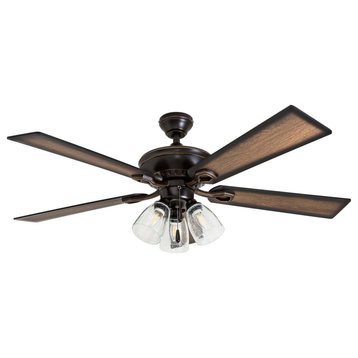 Prominence Home Glenmont Ceiling Fan with Light, 52 inch