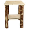 Glacier Country Collection Exterior End Table, Exterior Stain Finish
