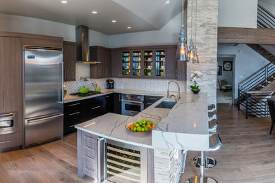 Trendy kitchen photo in Denver