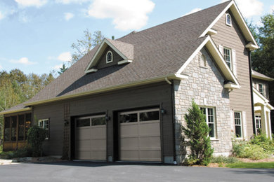 Example of an exterior home design in New York