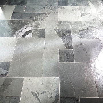 Cleaning and Sealing Riven Slate Floor Tiles in Horsforth