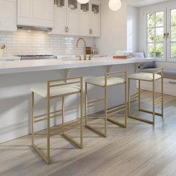Sonoma Modern Low Back Stool by Amisco - Bar Stools And Counter Stools