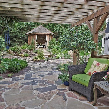 contemporary backyard with pool