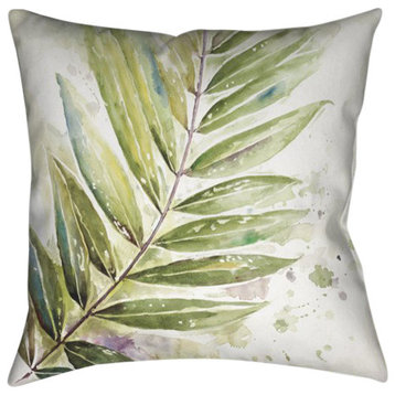 Laural Home Watercolor I Decorative Pillow, 18"x18"
