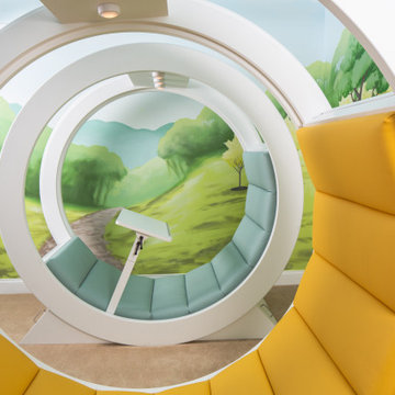 Rolling student study/hangout pods