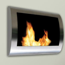 Chelsea Indoor Wall Mounted Biofuel Fireplace - Indoor Fireplaces