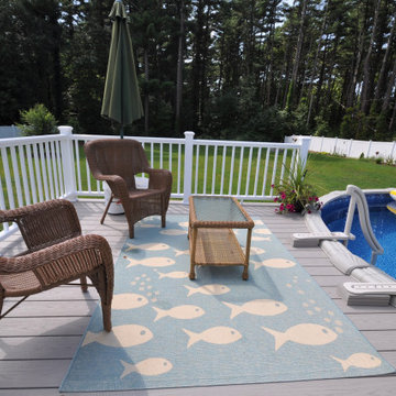New pool deck and rear deck modifications